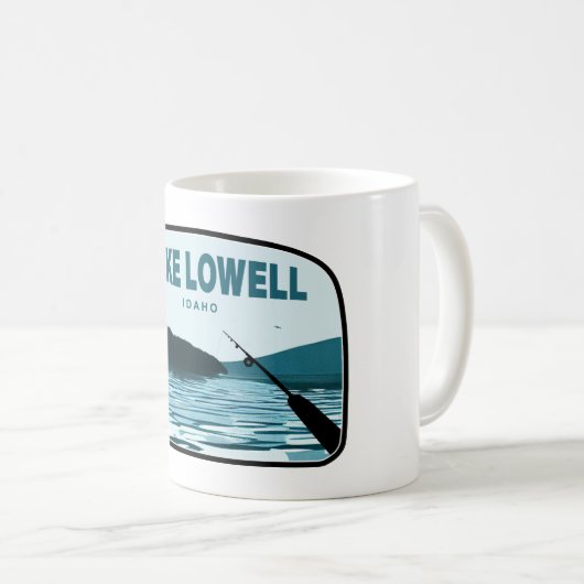 Mug Lac Lowell Idaho Cabane de pêche (Devant droit)