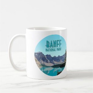 Mug Lac Moraine Parc national Banff Canada Vintage