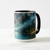 Mug Lac Mountain/cabine sous les étoiles (Devant droit)