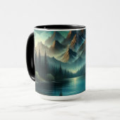 Mug Lac Mountain/cabine sous les étoiles (Devant gauche)
