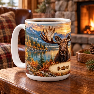 Mug Lac Personnalisé Moose Mountain