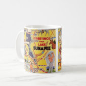 Mug Lac Rétro Sunapee NH (Devant gauche)