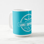 Mug Lac Supérieur, ville sur mesure, nom, ancre, pagai (Devant gauche)