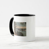 Mug Lac Tahoe, CA - Emerald Bay Vue avec vapeur (Devant gauche)