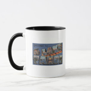 Mug Lac Tahoe, Californie - Scènes à grandes lettres