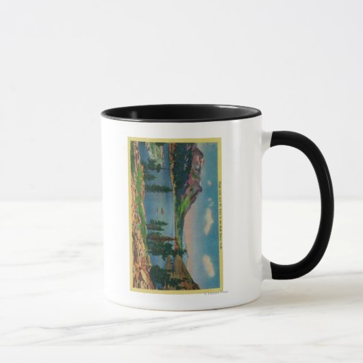 Mug Lac Tioga et Mont Dana dans Haute Sierra (Droite)