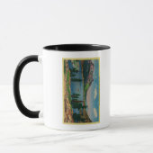 Mug Lac Tioga et Mont Dana dans Haute Sierra (Gauche)