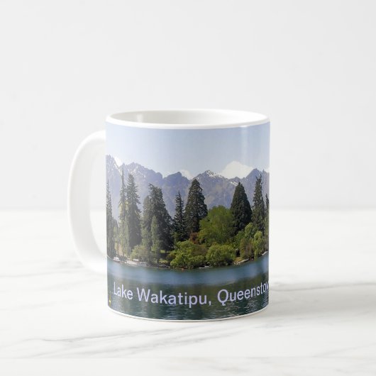Mug Lac Wakatipu Queenstown Nouvelle Zélande (Devant gauche)