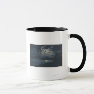 Mug Lac Yellowstone, WYView de lac par clair de lune