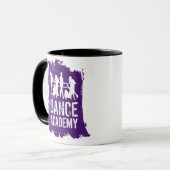 Mug L'académie de danse silhouette le logo (Devant gauche)