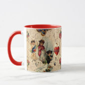 MUG LACE ANTIQUE VALENTINE, CUPIDE, AMOUREUX ET BOUTTE (Gauche)