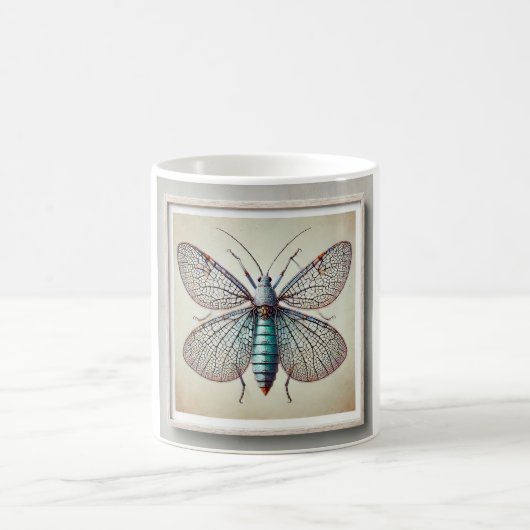 Mug Lace Bug 010924IREF207 - Watercolor (Centre)