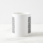 Mug Lace noir blanc Damas Brocade (Centre)