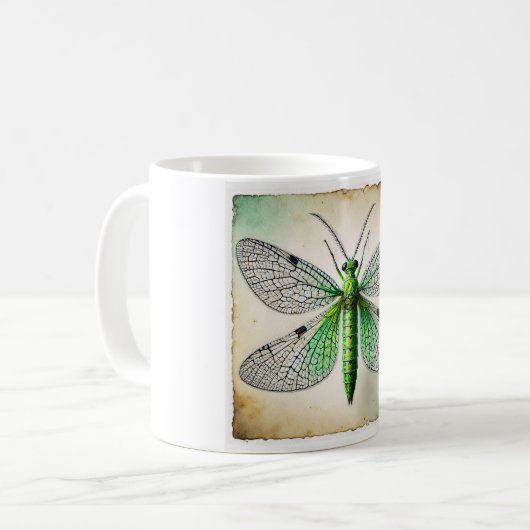 Mug Lacewing Dorsal View 031124IREF238 - Watercolor (Devant gauche)