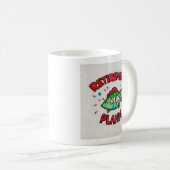 Mug Lâcher prise pour la retraite !" (Devant droit)