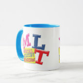 MUG L'ACRONYME LUNATIQUE D'AMUSEMENT DE MLT MARQUE (Devant gauche)