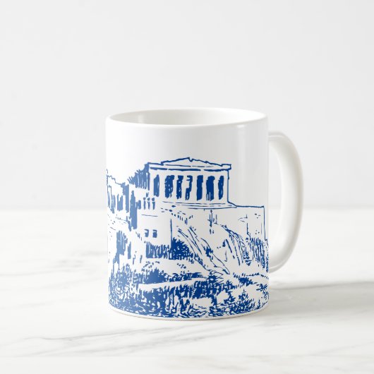 Mug L'Acropole d'Athènes, Grèce (Devant droit)