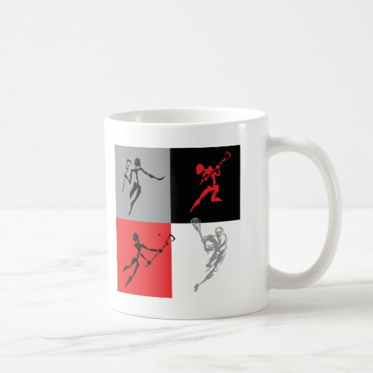Mug Lacrosse abstraite (Droite)
