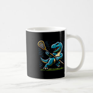 Mug Lacrosse Dinosaure Sport Tendance Rétro Drôle Pour