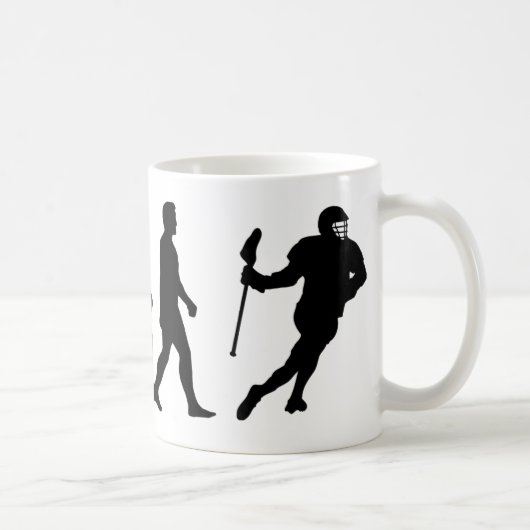 Mug Lacrosse Evolution - Drôle Lacrosse (Droite)