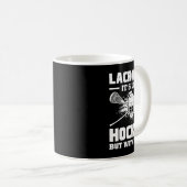 Mug Lacrosse It's Like Hockey But With Funny Player (Devant droit)