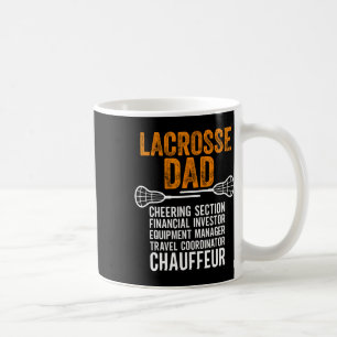Mug Lacrosse Papa Joueur Cheval Section Drôle Père