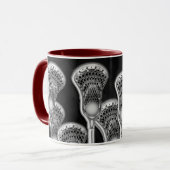 Mug Lacrosse Player Cadeau (Devant gauche)