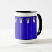 Mug Lacrosse Sports Blue (Devant droit)