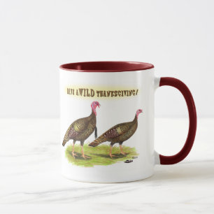 Mug L'action de grâces de la Turquie sauvage