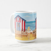 Mug ladie sur la plage (Devant gauche)