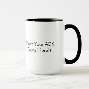 Mug L'Adirondacks appellent - insérez votre ville