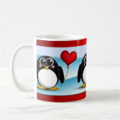 Mug L'adorable ballons de coeurs de pingouins La Saint (Gauche)