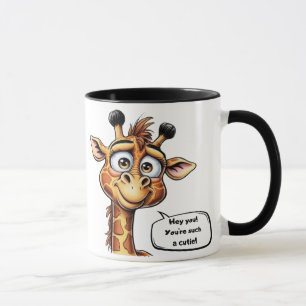 Mug L'adorable girafe en action !"