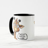 Mug L'adorable girafe en action !" (Devant gauche)