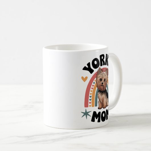 Mug "L'adorable oeuvre de Yorkie Mom pour les Amoureux (Devant droit)