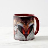 Mug Lady Automne - Peinture Art (Devant droit)