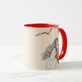 Mug LADY AVEC BOUMBRELLA Art Déco Beauté Cheveux mode (Devant droit)