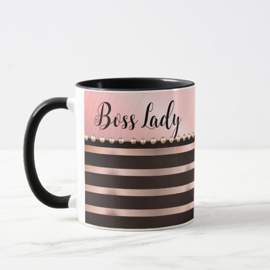 Mug Lady Boss Rose Épais (Gauche)
