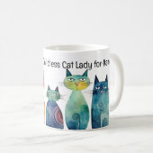 Mug Lady de chat sans enfant post-ménopause pour Kamal (Devant droit)
