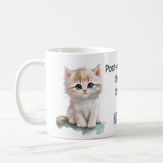 Mug Lady de chat sans enfant post-ménopause pour Kamal (Gauche)