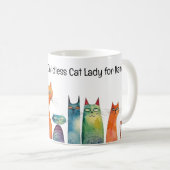 Mug Lady de chat sans enfant post-ménopause pour Kamal (Devant droit)