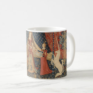 Mug Lady Et La Licorne Moyen Age Tapisserie Vintage