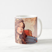 Mug Lady et ses bagages (Devant droit)