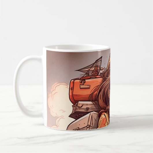 Mug Lady et ses bagages (Gauche)