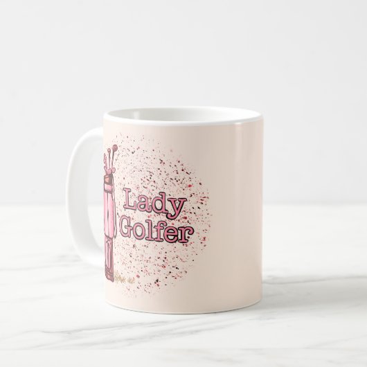 Mug Lady Golfer (Devant gauche)