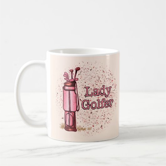 Mug Lady Golfer (Gauche)