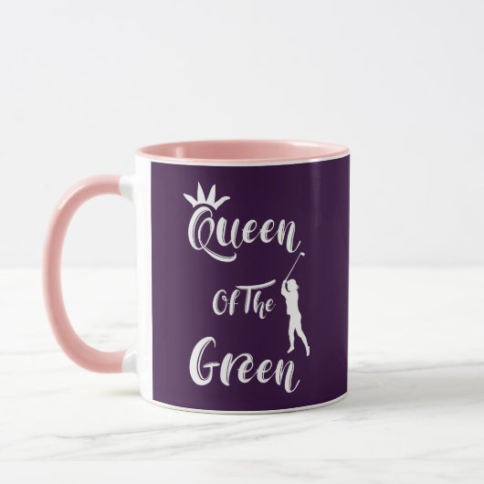 Mug Lady Golfers Fun Reine De La Citation Verte (Gauche)