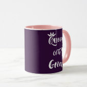 Mug Lady Golfers Fun Reine De La Citation Verte (Devant droit)