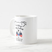 Mug Lady Kamala Harris Président de 2024 pour chien sa (Devant gauche)