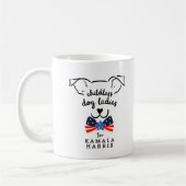 Mug Lady Kamala Harris Président de 2024 pour chien sa (Gauche)